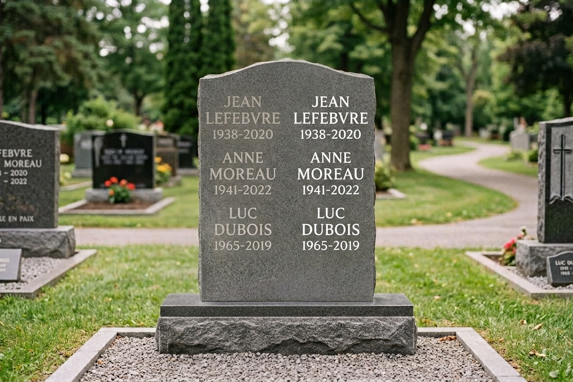 Service de peinture de monument funéraire